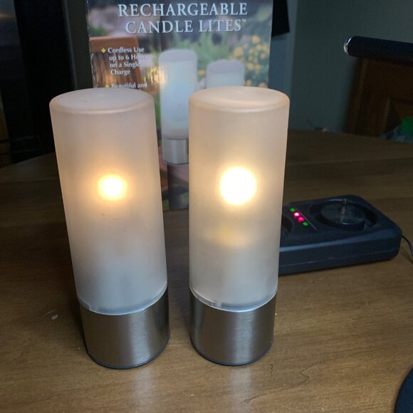 Vector Rechargeable Candle Lights, 2 Piece Set - Picture 3 of 7